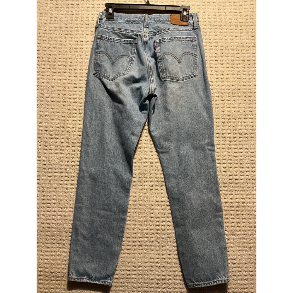Levi's Premium Denim Wedgie Button Fly Jeans 26 Shredded Grunge Stone Wash BIG E - Picture 2 of 7